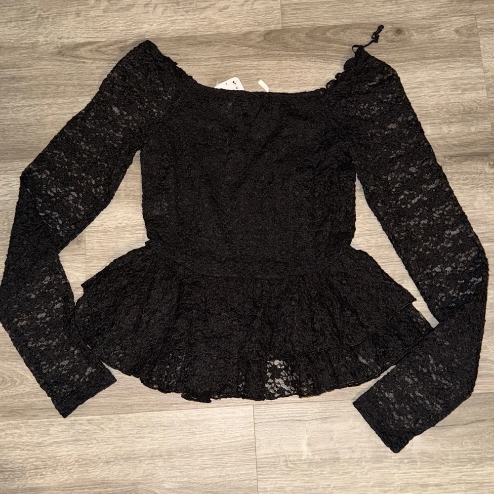 Free People Stella long sleeve top